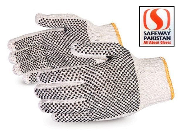 PVC Dotted Knitted Gloves